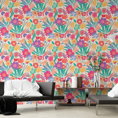 Exotic Blooms Wallpaper Mural Profile Picture