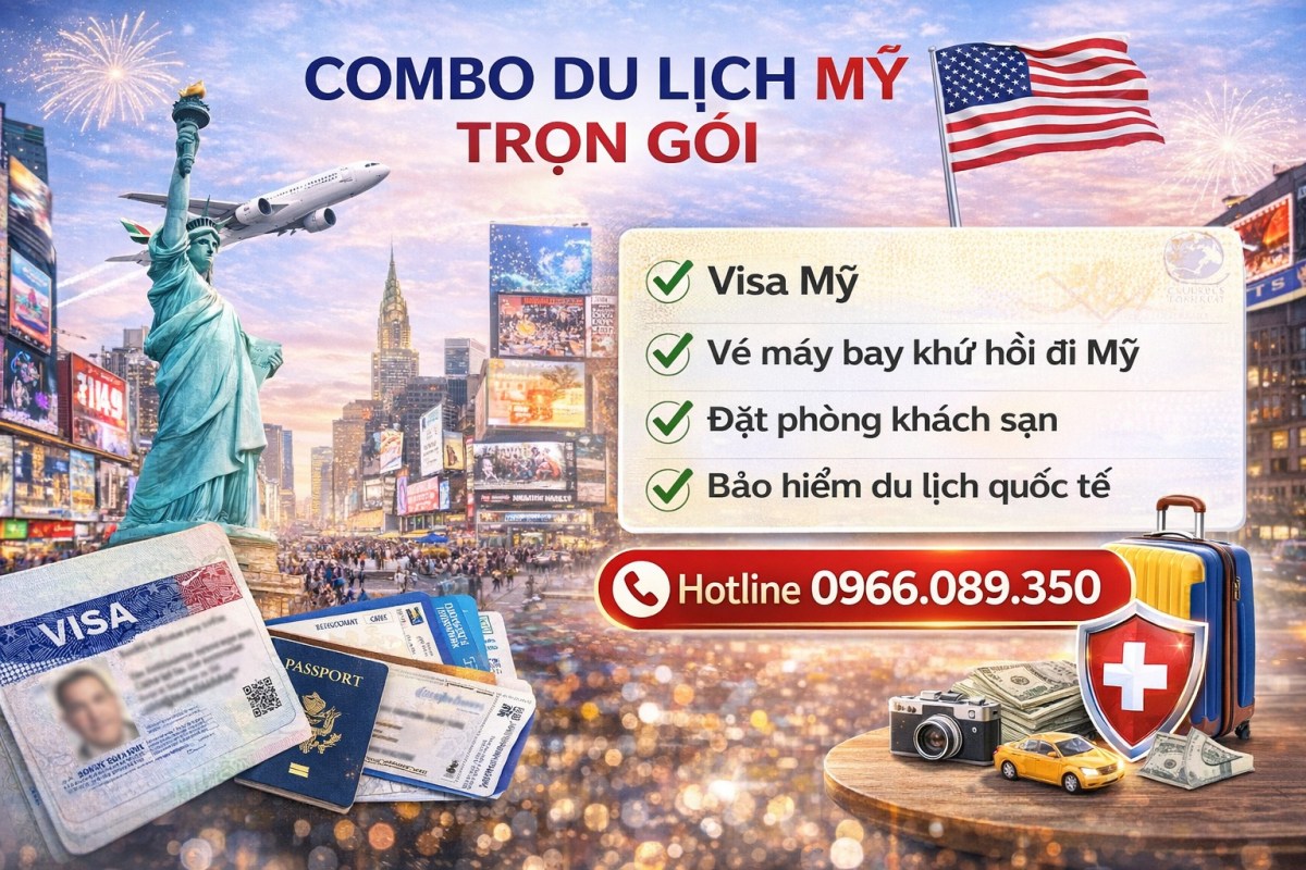 Combo du lịch Mỹ trọn gói: Giải pháp trọn vẹn cho hành trình đến Hoa Kỳ | Thông tin, hình ảnh về thị thực và hộ chiếu mới nhất
