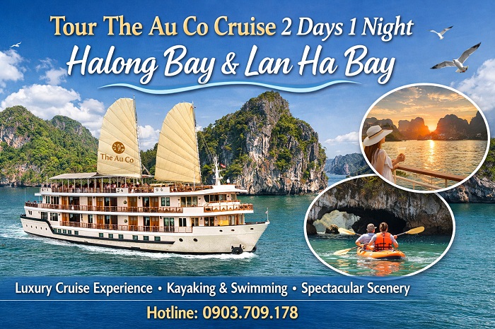 The Au Co Cruise 2 days 1 night: Halong bay & Lan Ha Bay