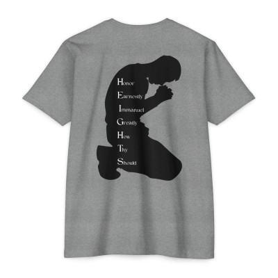 Adult Heights Christian Black Letters & Image Premium Tee Profile Picture