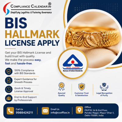 Apply for BIS Hallmark License Online – Expert Assistance by Compliance Calendar LLP Profile Picture