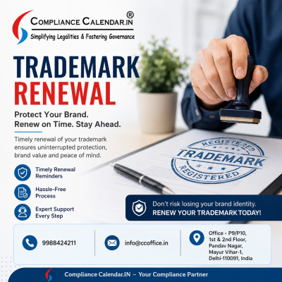 Trademark Renewal Services In India – Renew Your Trademark Easily With Compliance Calendar Profile Picture