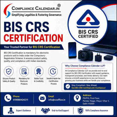 BIS CRS Certification in India – Fast & Reliable Assistance Profile Picture