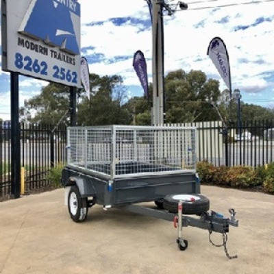 Buy 7×4 Single Axle DLX Trailer LS – Heavy Duty Optional Cage Profile Picture