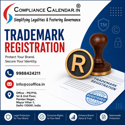 Trademark Registration Fees in India – Affordable Filing by Compliance Calendar LLP Profile Picture