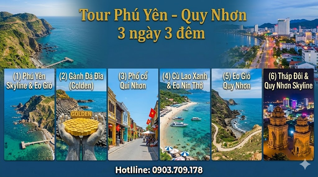 Tour Phú Yên - Quy Nhơn 3 ngày 3 đêm