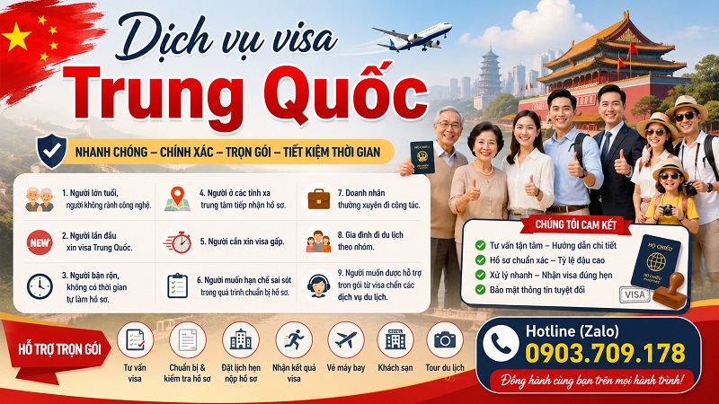 Dịch vụ visa Trung Quốc gấp tại TPHCM uy tín