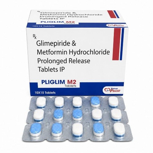 Glimepiride and Metformin Hydrochloride Prolonged Release Tablets IP | Plenosat M2