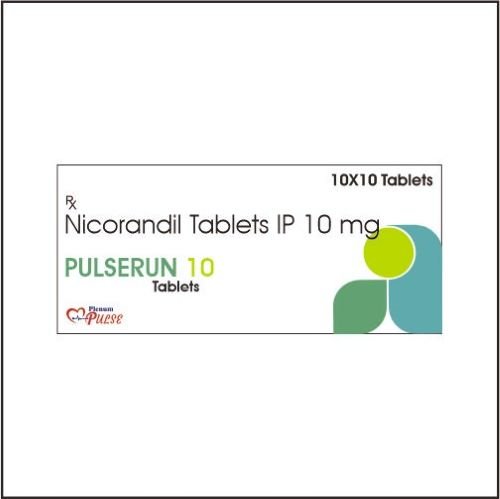 Nicorandil 10 Mg Tablet | Pulserun 10 - Plenum Biotech