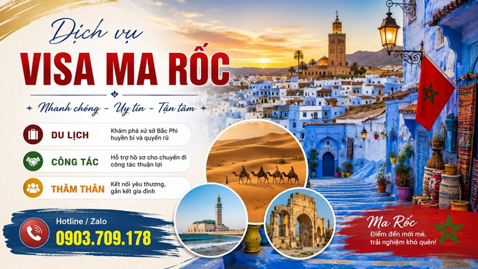 Dịch vụ Visa Ma Rốc cho người đi công tác