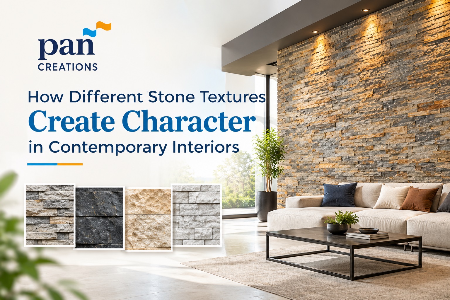 How Different Stone Textures Create Character in Contemporary Interiors