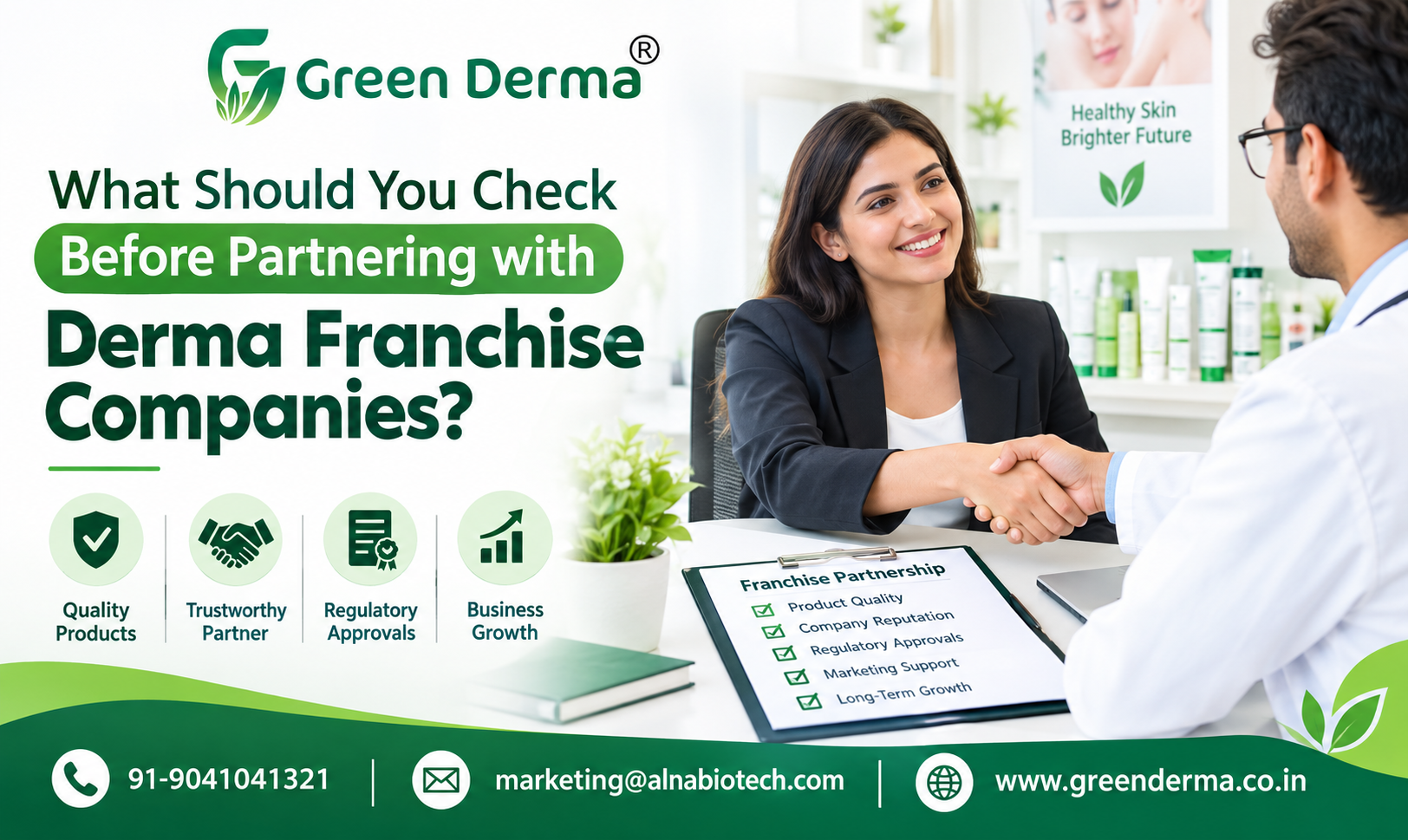 What Should You Check Before Partnering with Derma Franchise Companies?