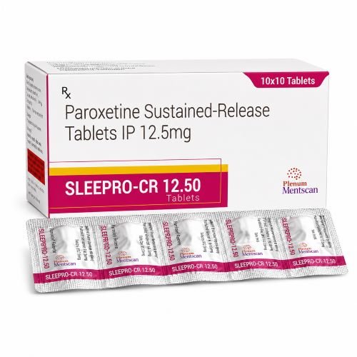 Paroxetine Sustained Release Tablets 12.5 Mg IP | Sleepro-CR 12.50 Tablet - Plenum Biotech