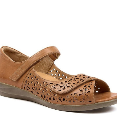 Shop Elegant DAFFODIL W Tan Leather Sandals for Everyday Wear Profile Picture