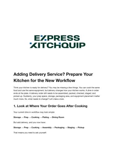 Adding Delivery Service_ Prepare Your Kitchen for the New Workflow
