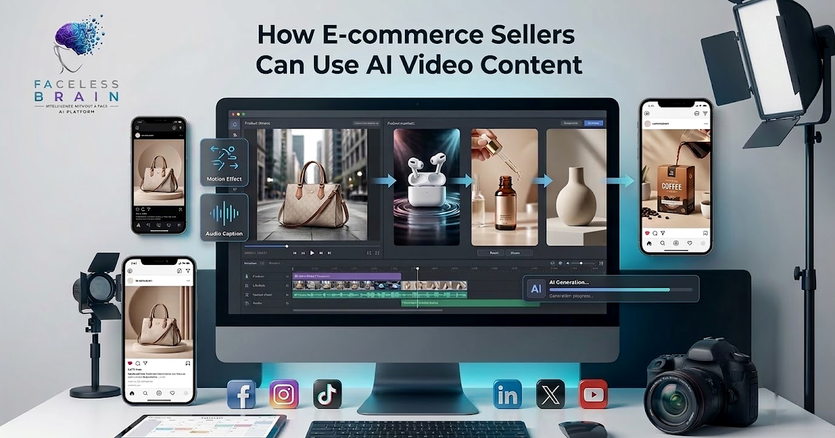 FacelessBrain: How E-commerce Sellers Can Use AI Video Content