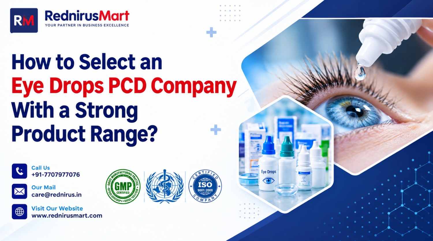 How to Select an Eye Drops PCD Company With a Strong Product Range?