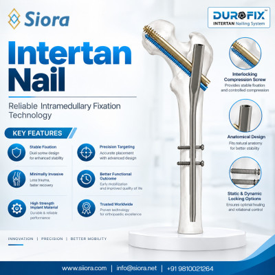 Intertan Nail Long – 130 Degree Titanium | Siora Surgicals Profile Picture