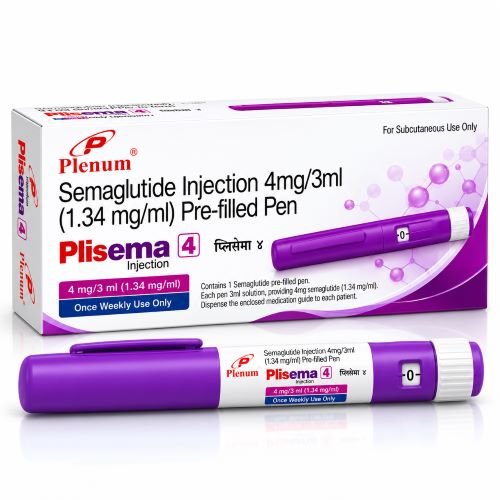 Semaglutide Injection 4 mg/3ml (1.34 mg/ml) Pre-filled Pen | Plisema 4 - Plenum Biotech