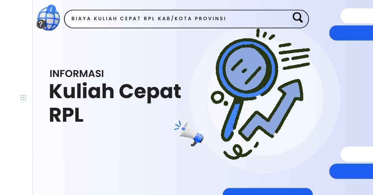 Biaya Kuliah Cepat RPL Kota Palangka Raya  2026