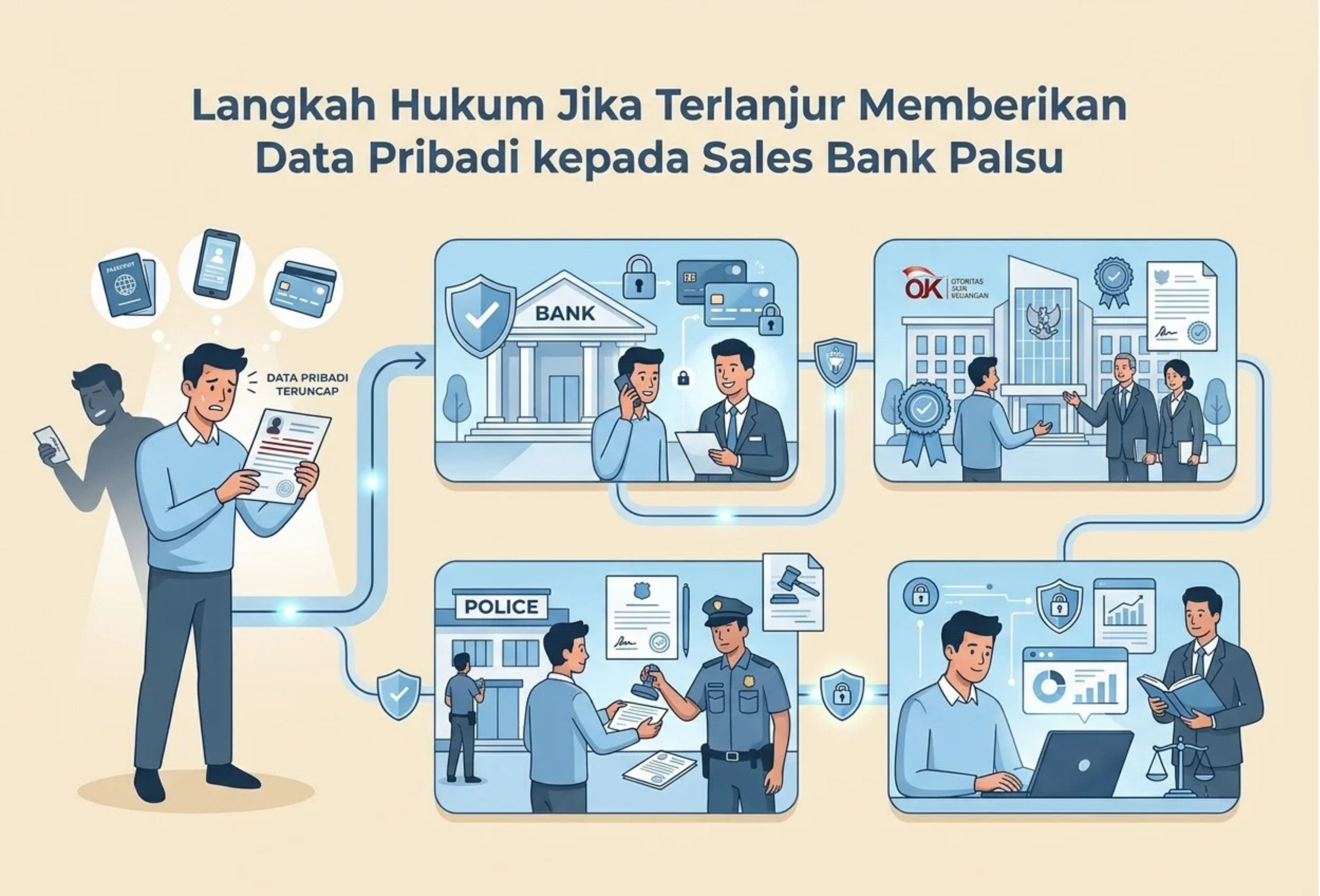 Langkah Hukum Jika Terlanjur Memberikan Data Pribadi kepada Sales Bank Palsu