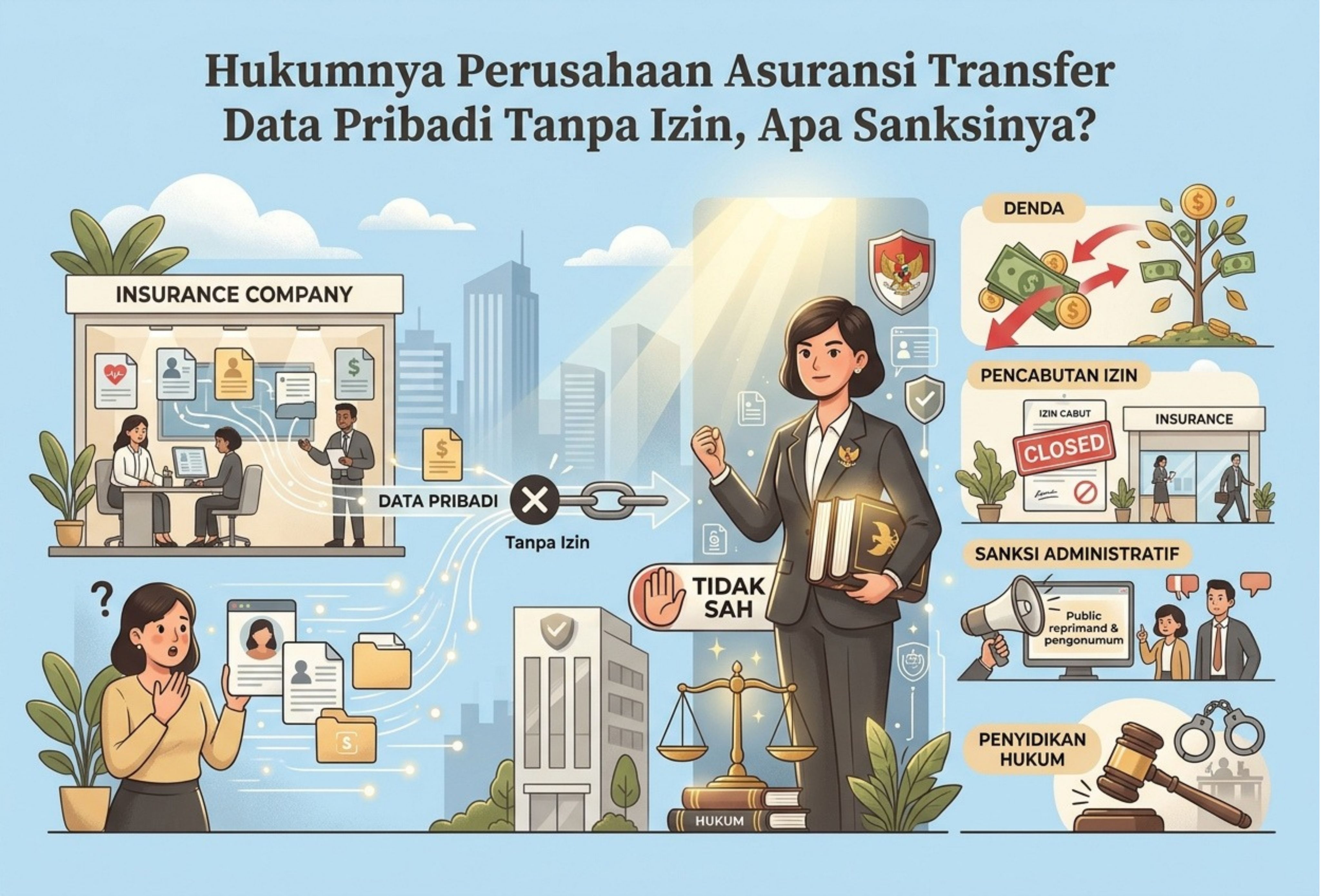 Hukumnya Perusahaan Asuransi Transfer Data Pribadi Tanpa Izin, Apa Sanksinya