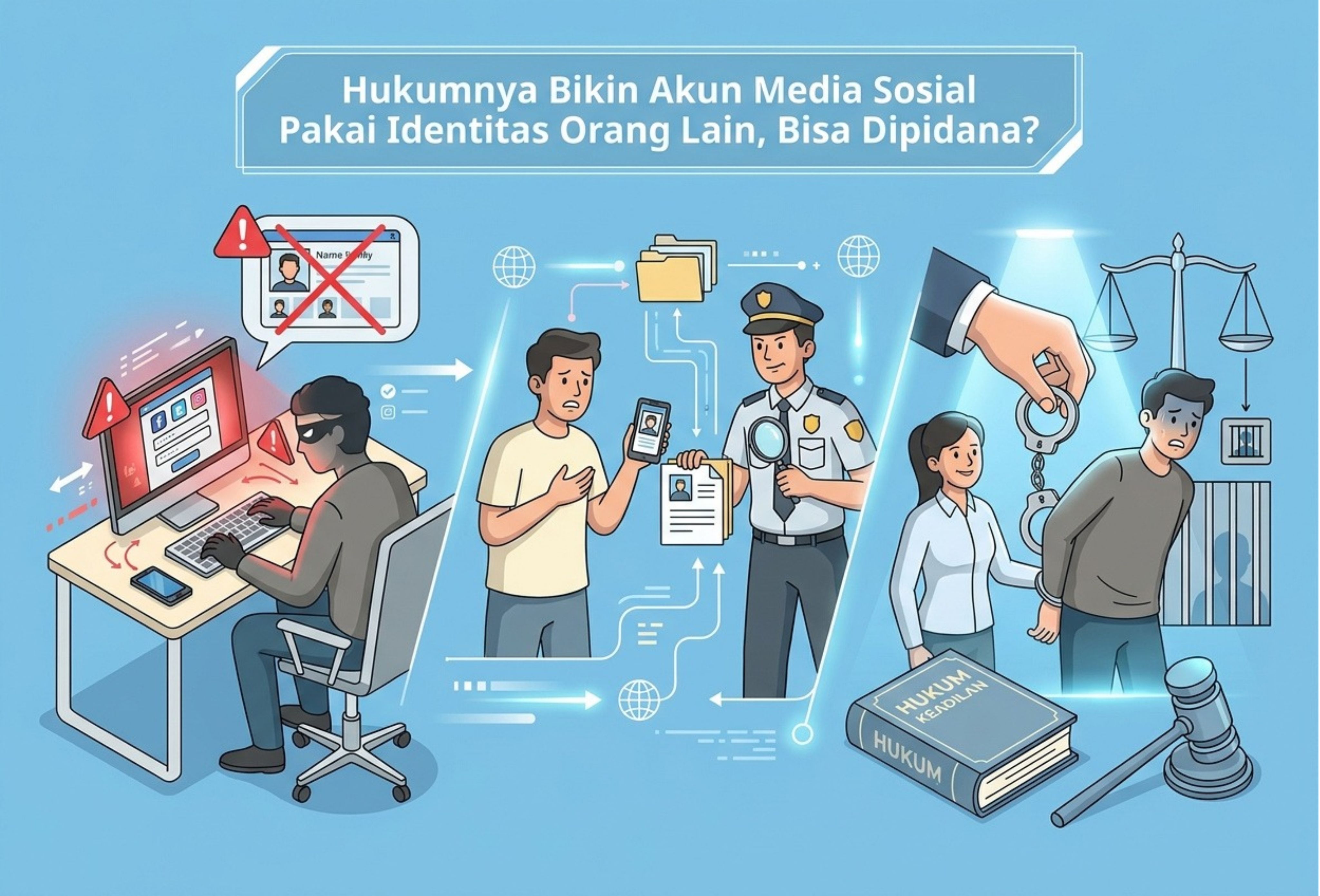 Hukumnya Bikin Akun Media Sosial Pakai Identitas Orang Lain, Bisa Dipidana?