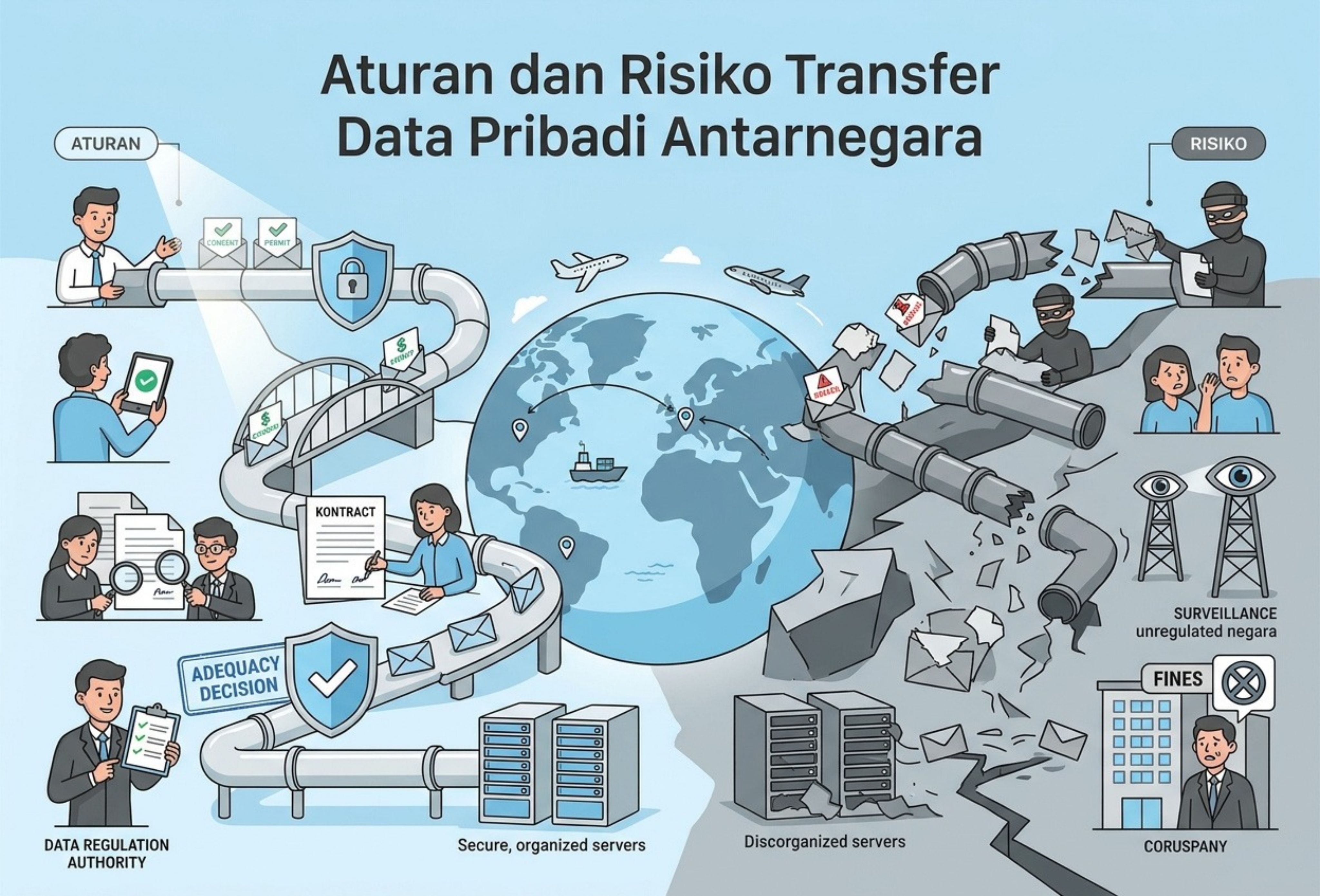 Aturan dan Risiko Transfer Data Pribadi Antarnegara