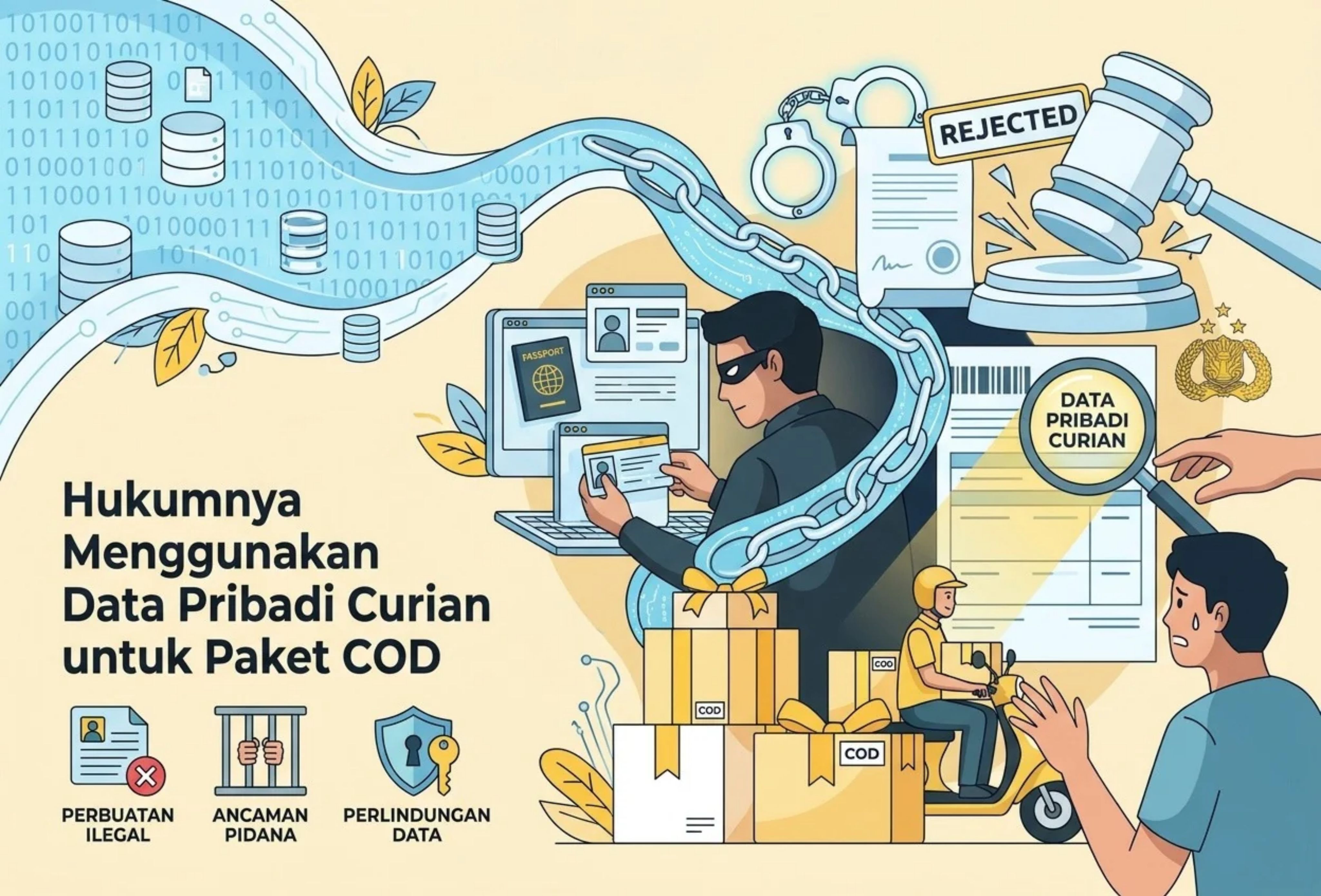 Hukumnya Menggunakan Data Pribadi Curian untuk Paket COD
