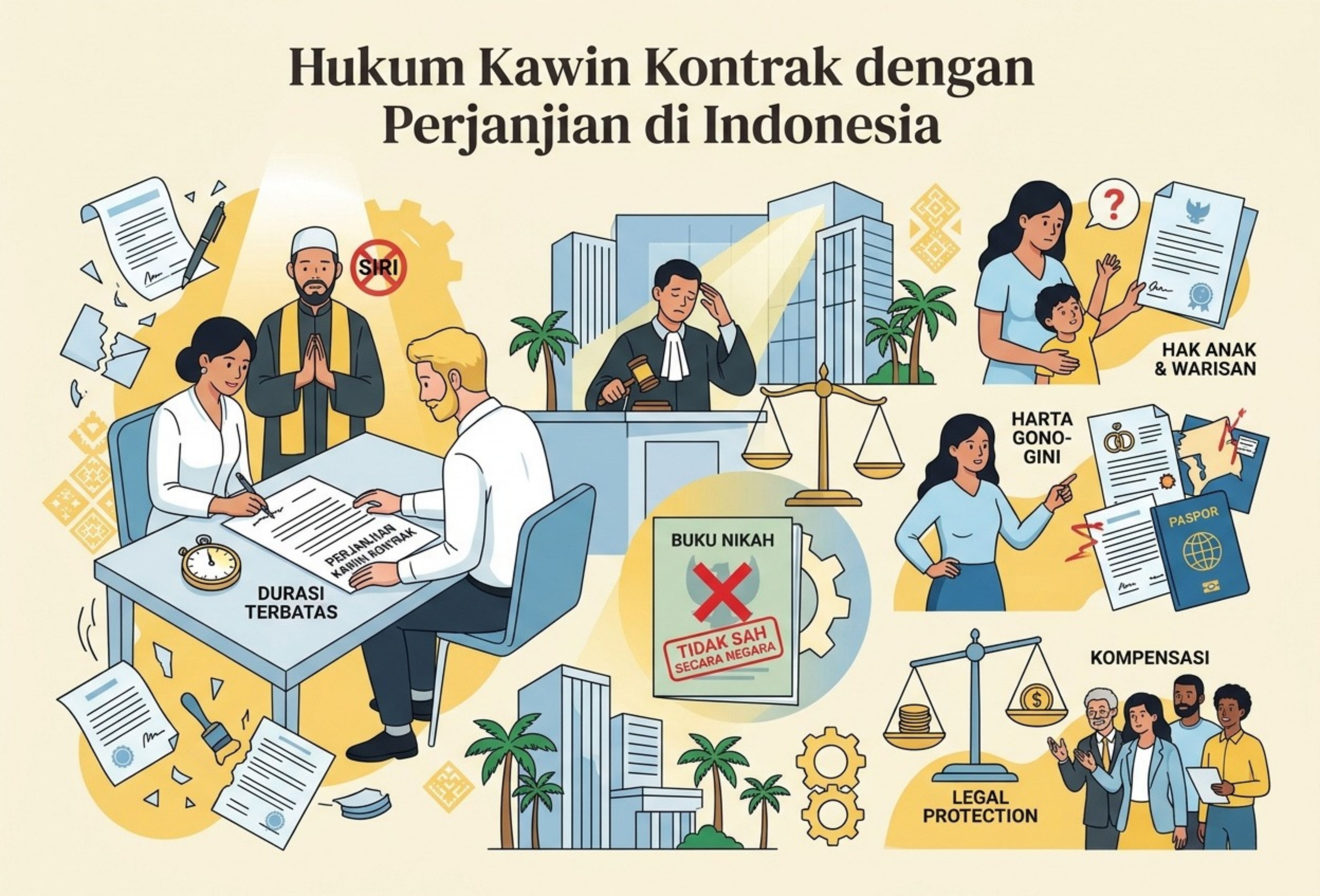Hukum Kawin Kontrak dengan Perjanjian di Indonesia
