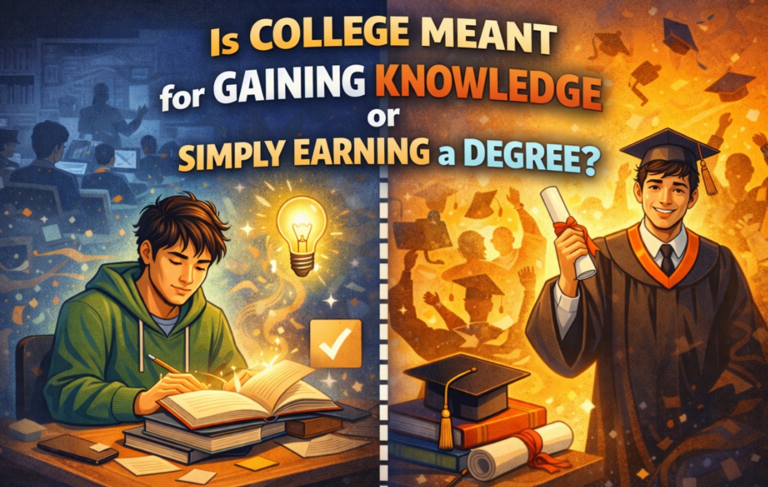 Is College Meant for Gaining Knowledge or Simply Earning a Degree?