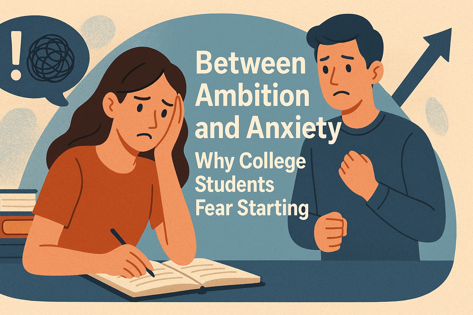 BETWEEN AMBITION AND ANXIETY WHY COLLEGE STUDENTS FEAR STARTING