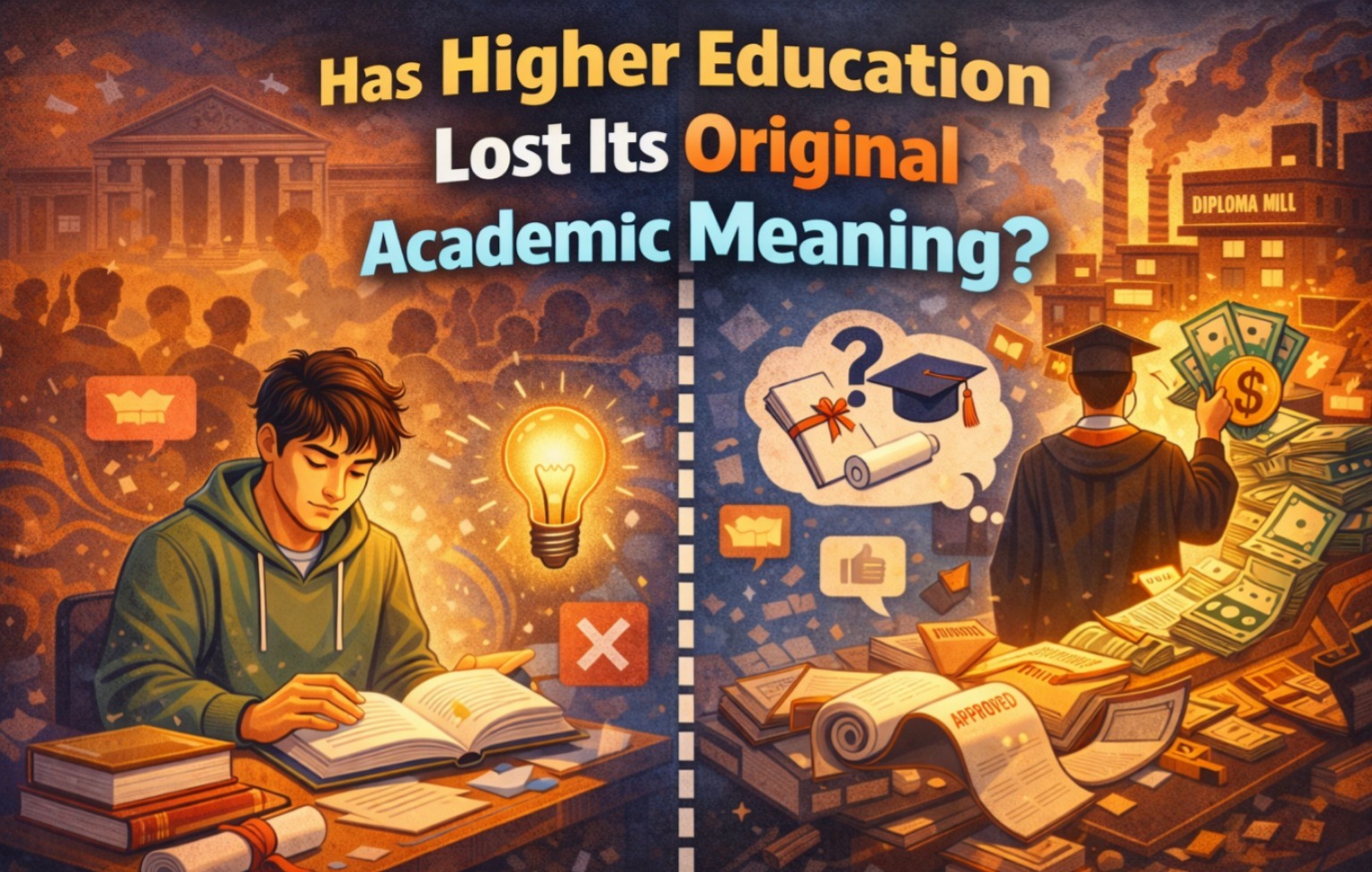 Has Higher Education Lost Its Original Academic Meaning?
