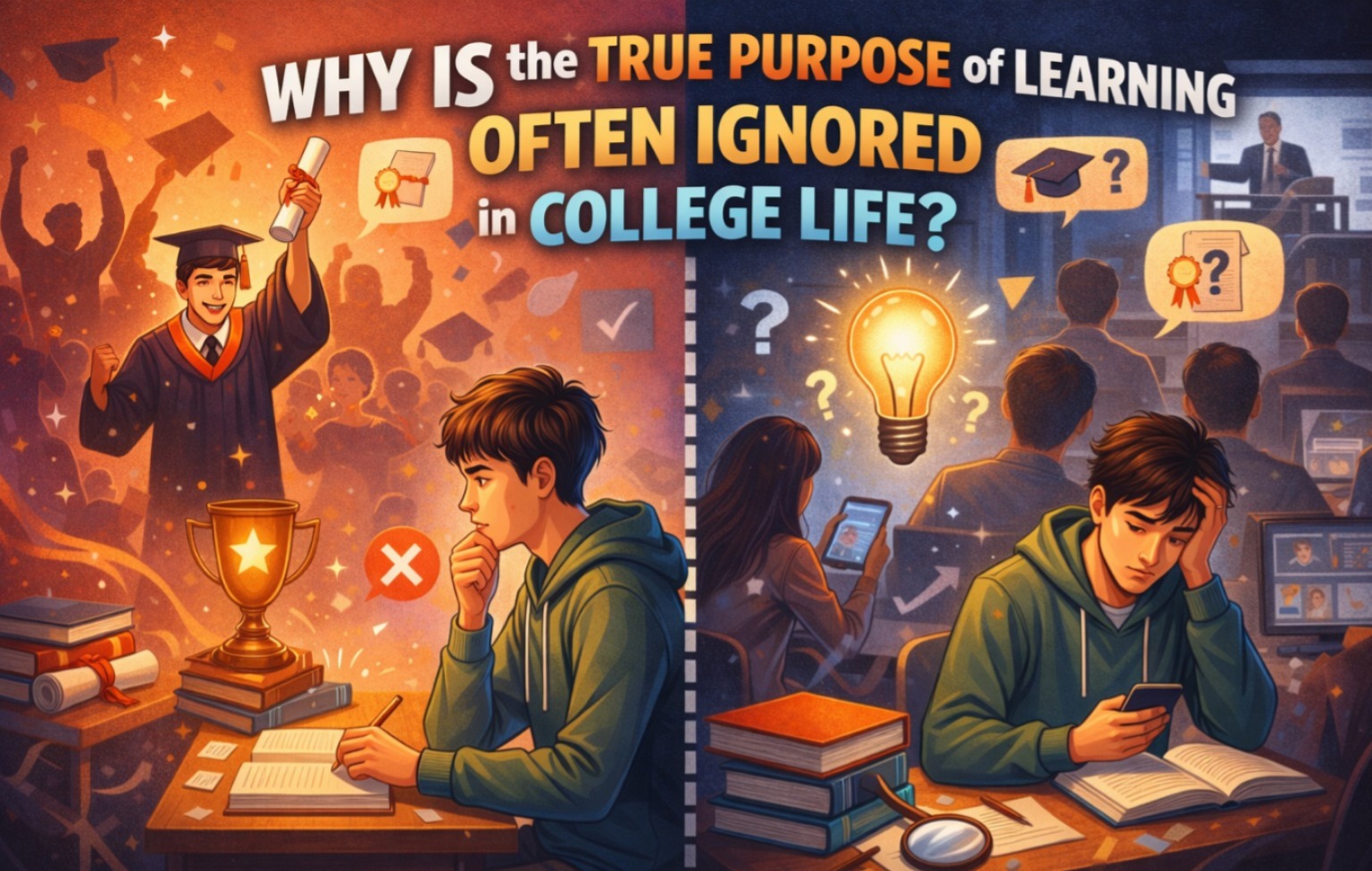 Why Is the True Purpose of Learning Often Ignored in College Life?