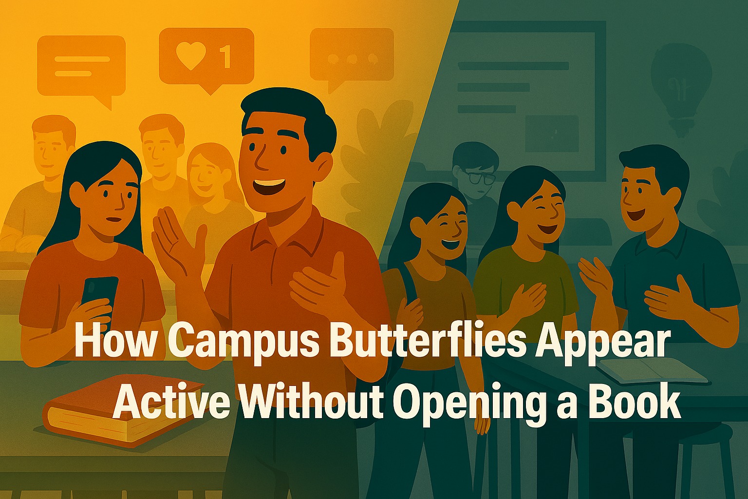 How Campus Butterflies Appear Active Without Opening a Book