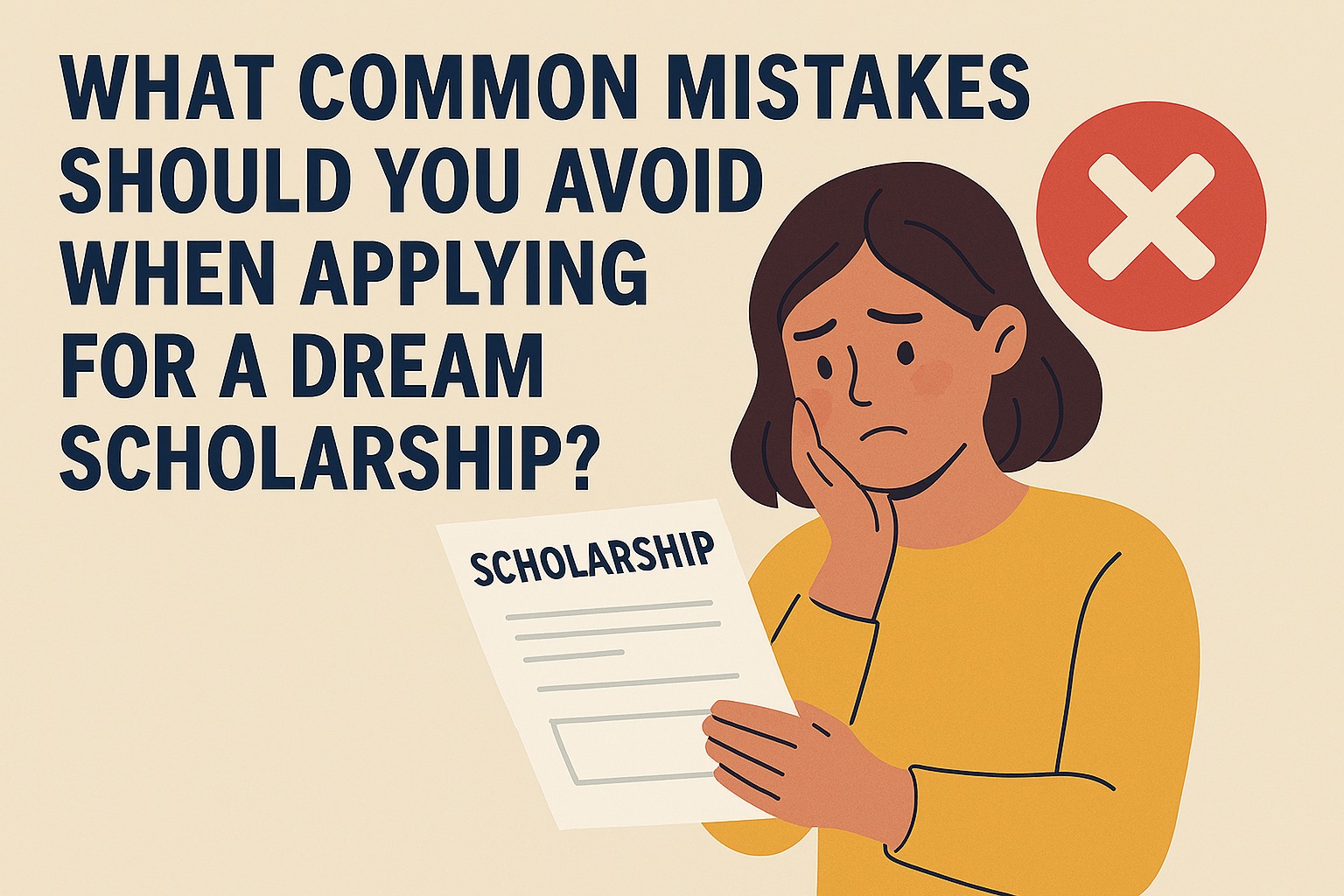 What Common Mistakes Should You Avoid When Applying for a Dream Scholarship?