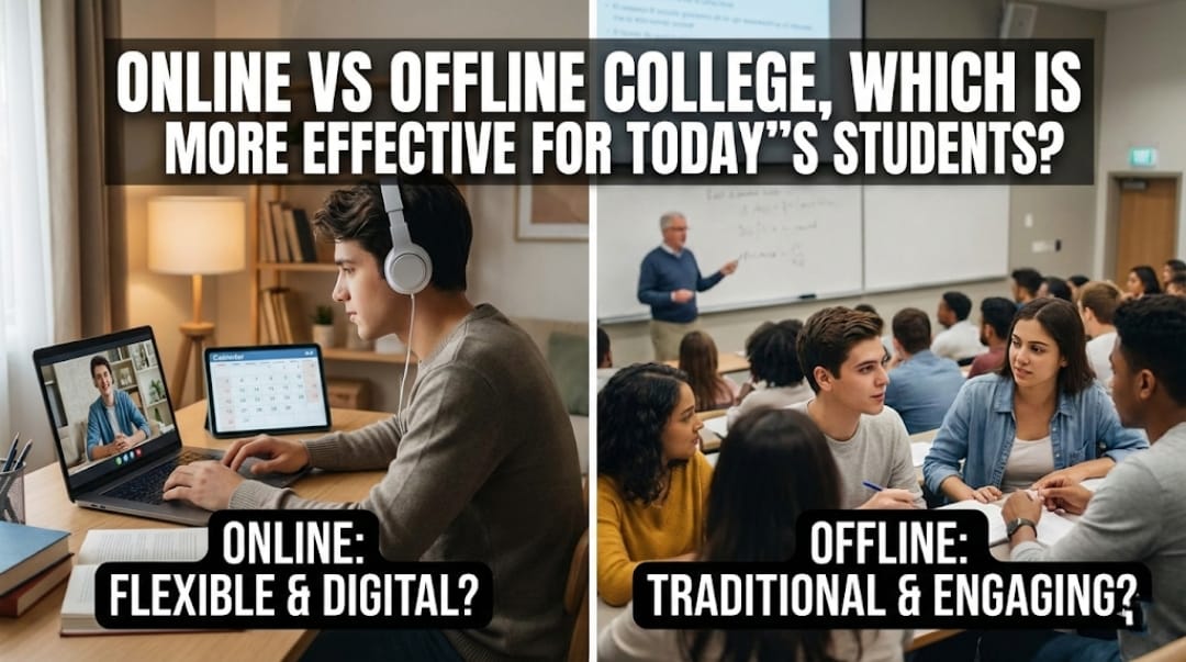 Online vs Offline College, Which Is More Effective for Today’s Students?