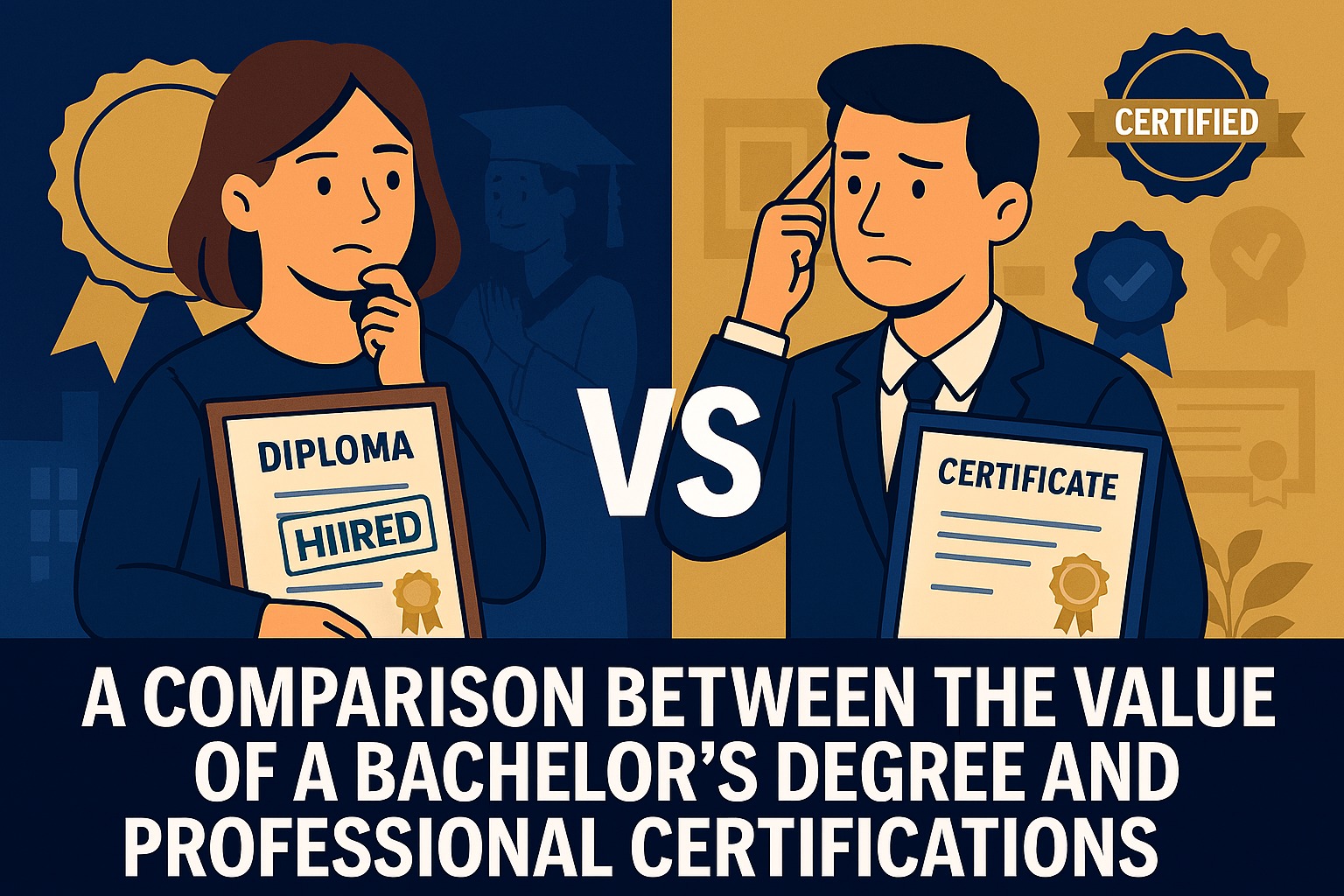 A Comparison Between the Value of a Bachelor’s Degree and Professional Certifications