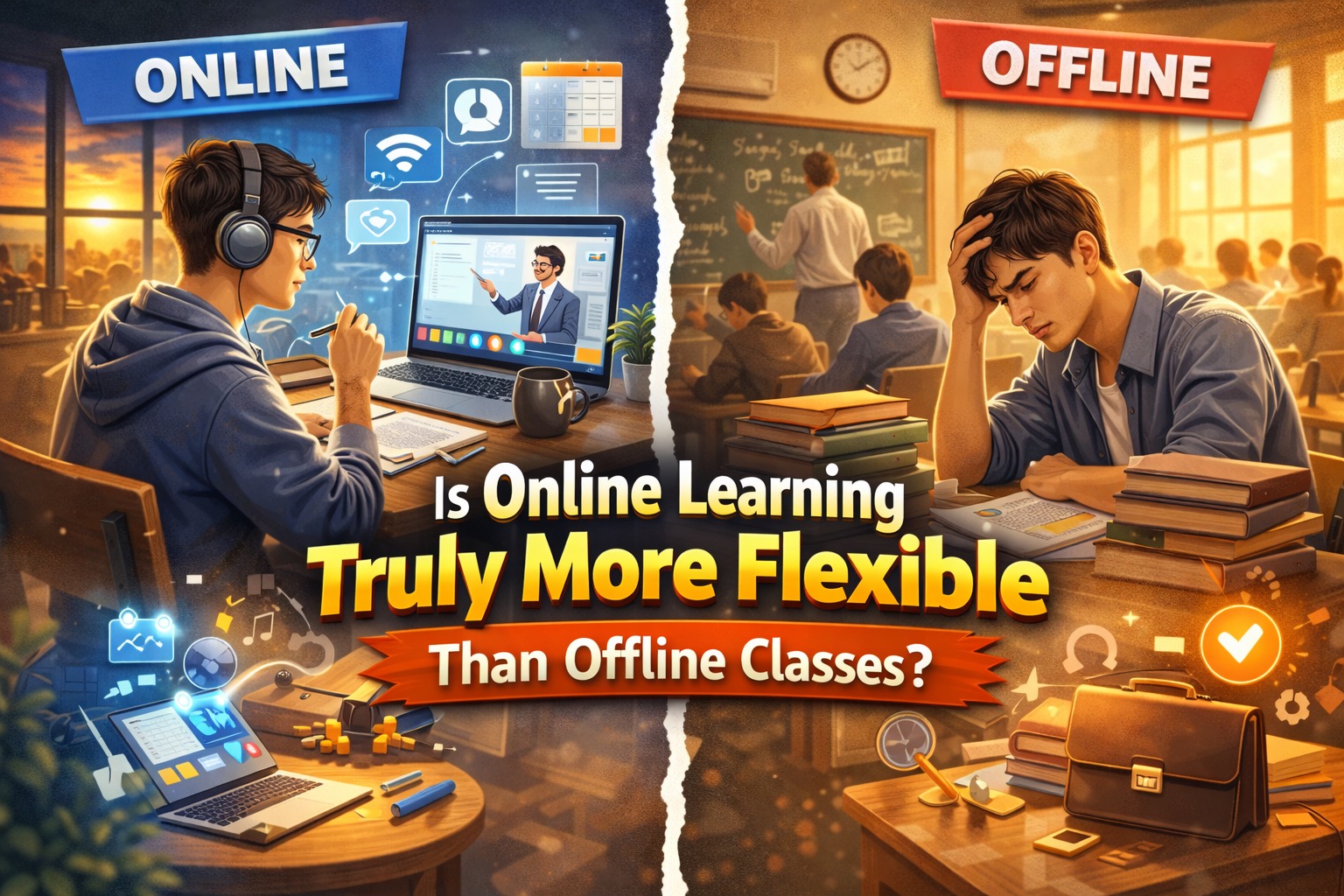 Is Online Learning Truly More Flexible Than Offline Classes?