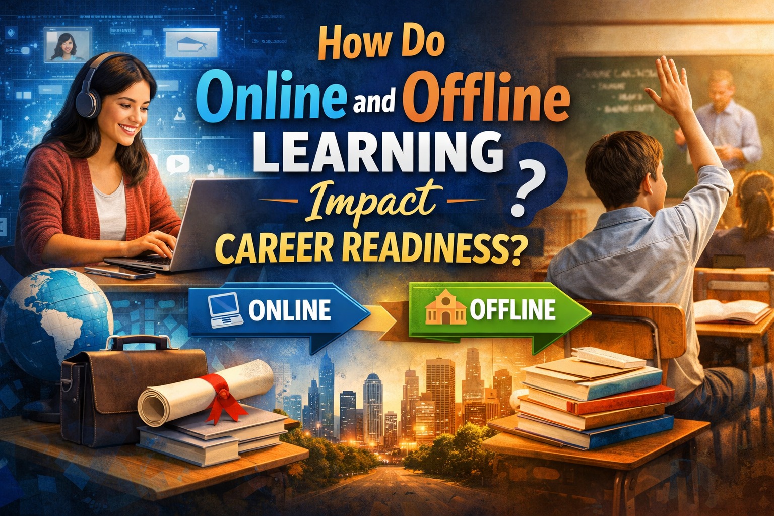 How Do Online and Offline Learning Impact Career Readiness?