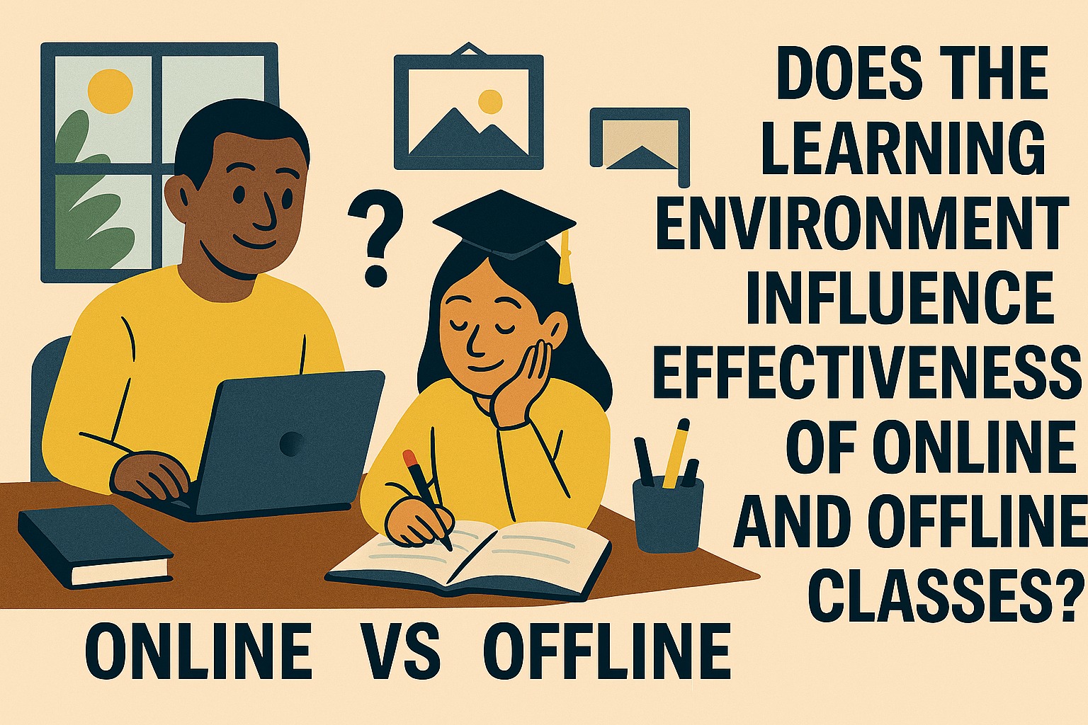 Does the Learning Environment Influence the Effectiveness of Online and Offline Classes
