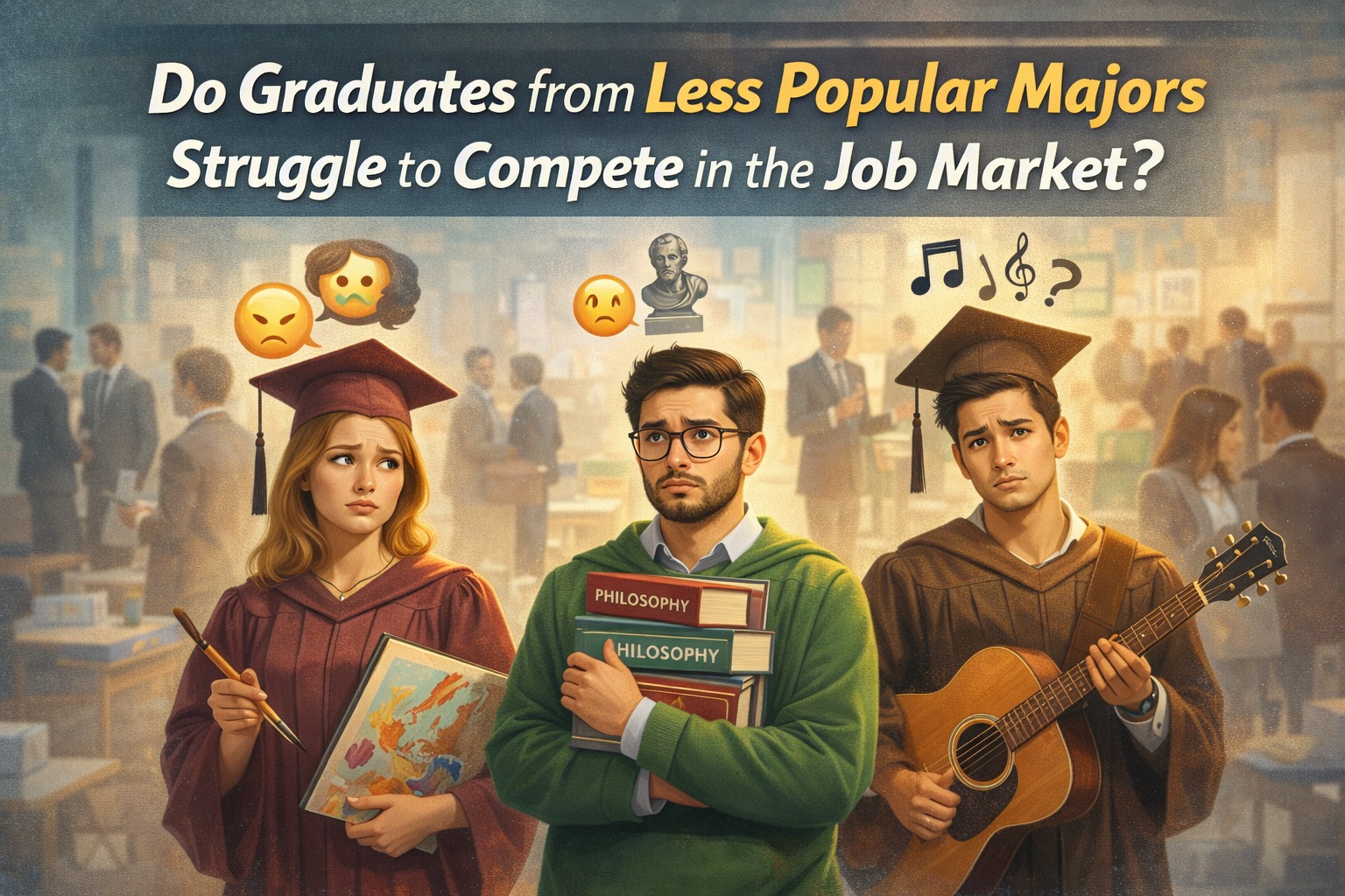 Do Graduates from Less Popular Majors Struggle to Compete in the Job Market?
