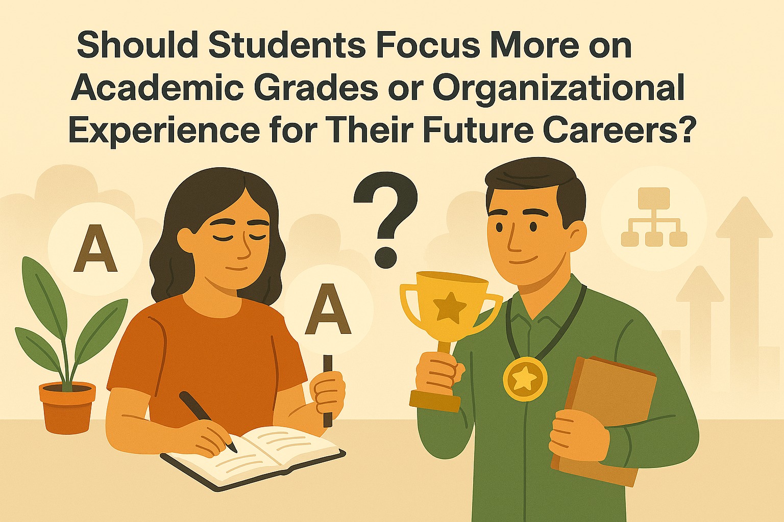 Should Students Focus More on Academic Grades or Organizational Experience for Their Future Careers?