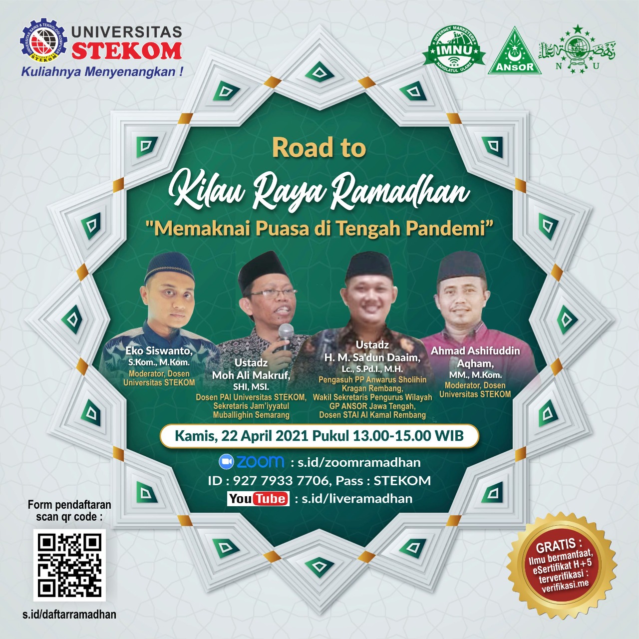 Road to Kilau Raya Ramadhan Universitas STEKOM Kampus Kendal