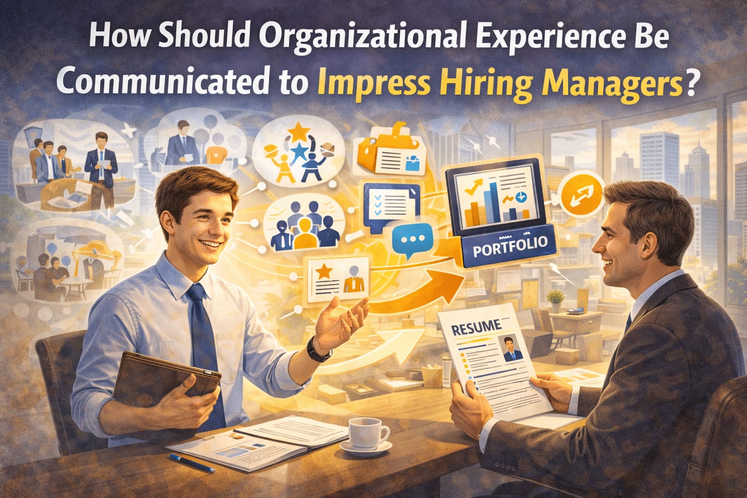 How Should Organizational Experience Be Communicated to Impress Hiring Managers?