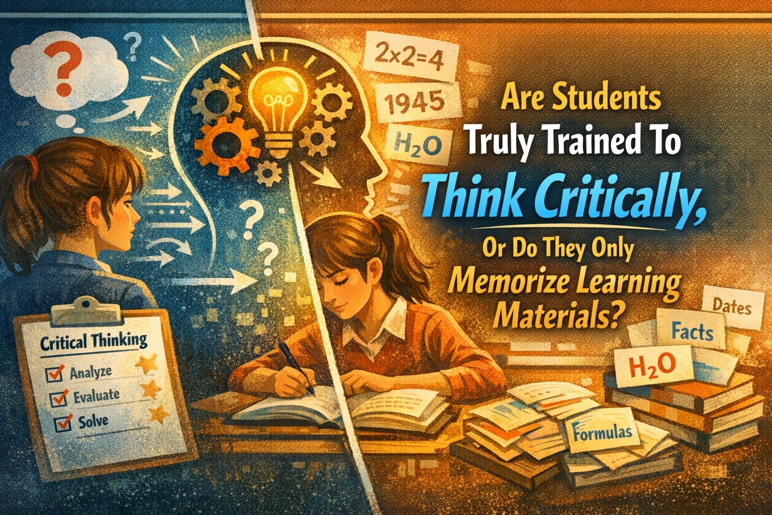 Are Students Truly Trained To Think Critically, Or Do They Only Memorize Learning Materials?