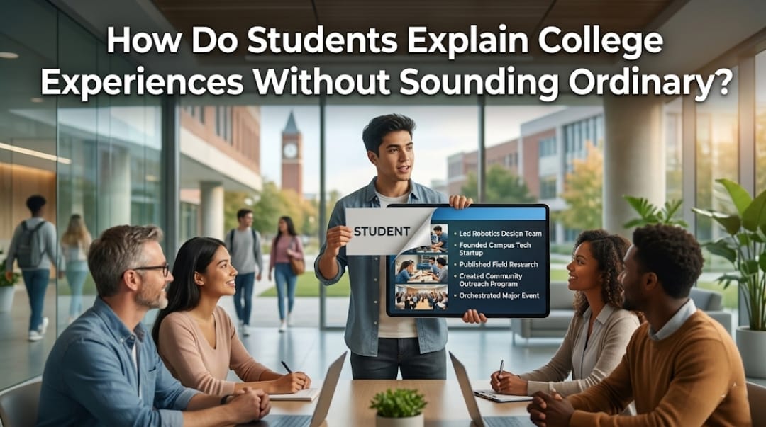 How Do Students Explain College Experiences Without Sounding Ordinary?