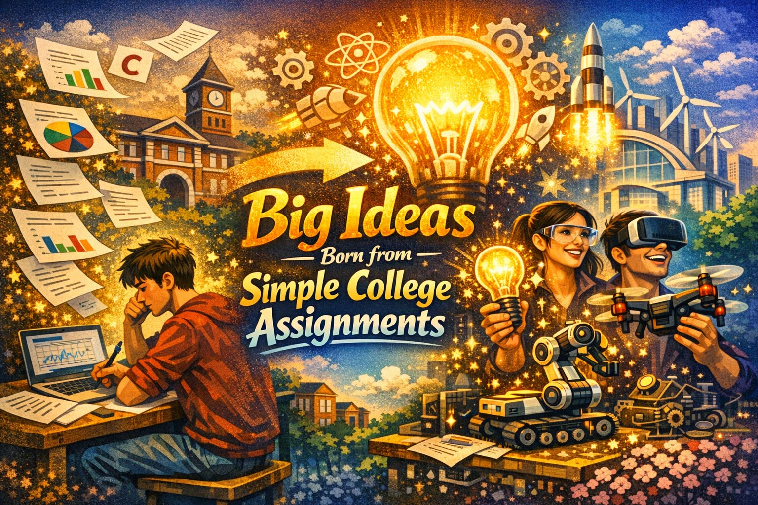 Big Ideas Born from Simple College Assignments