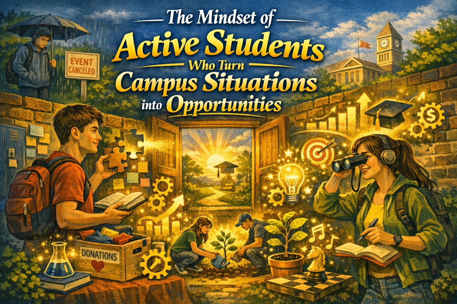 The Mindset of Active Students Who Turn Campus Situations into Opportunities
