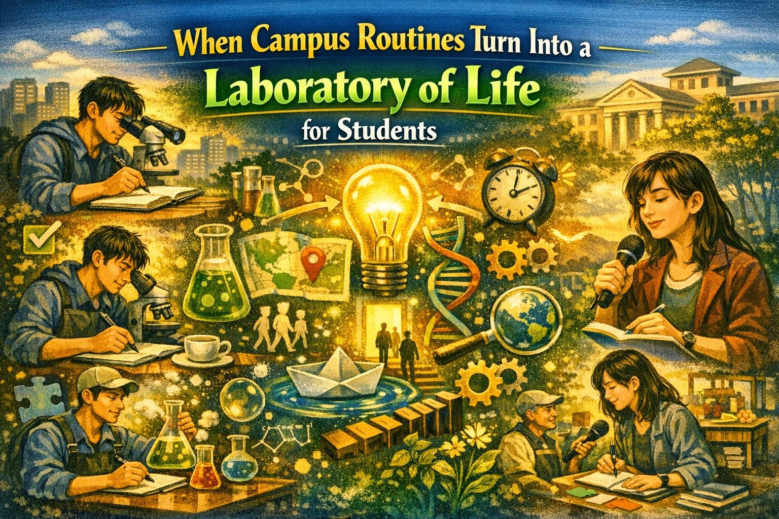 When Campus Routines Turn Into a Laboratory of Life for Students